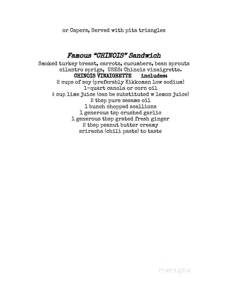 Park City Coffee Roaster - Park City, UT menu_pic