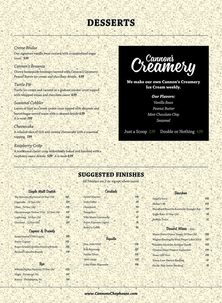 Montana's Rib and Chop House - Meadville, PA menu_pic