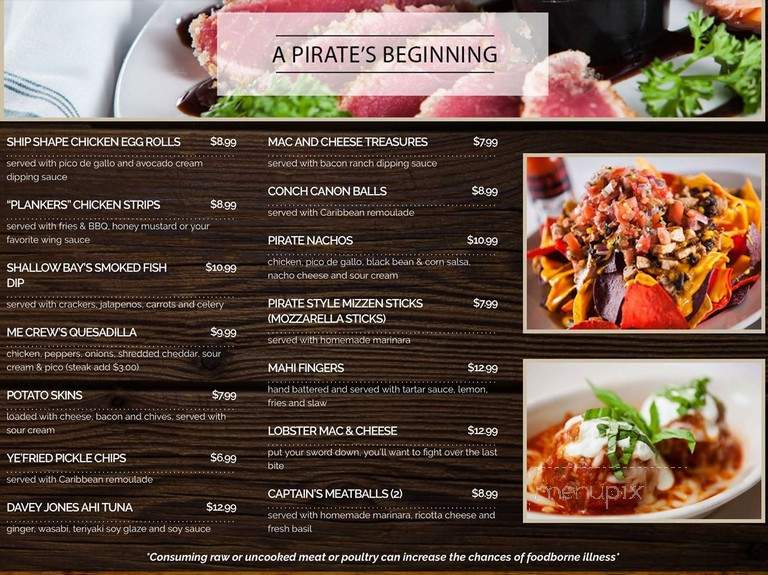 Pirate's Well Restaurant and Bar - Palm Beach Gardens, FL menu_pic