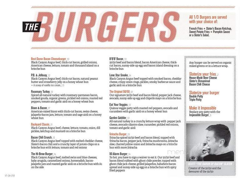 Slater's 50/50 - Anaheim, CA menu_pic
