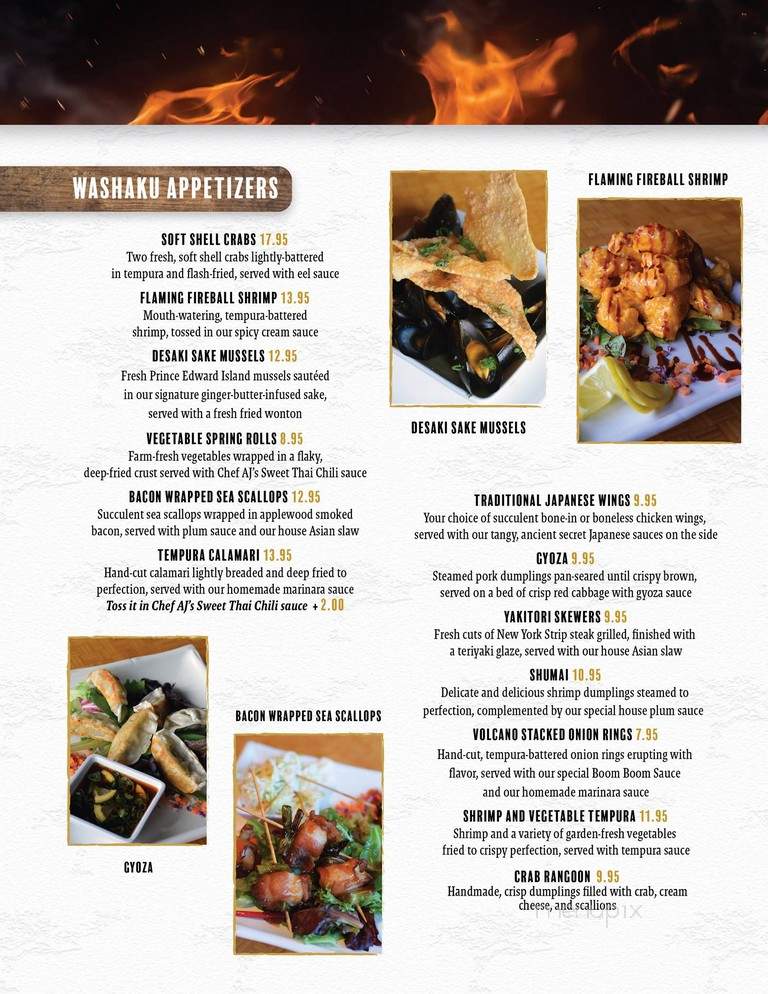 Desaki - Tannersville, PA menu_pic