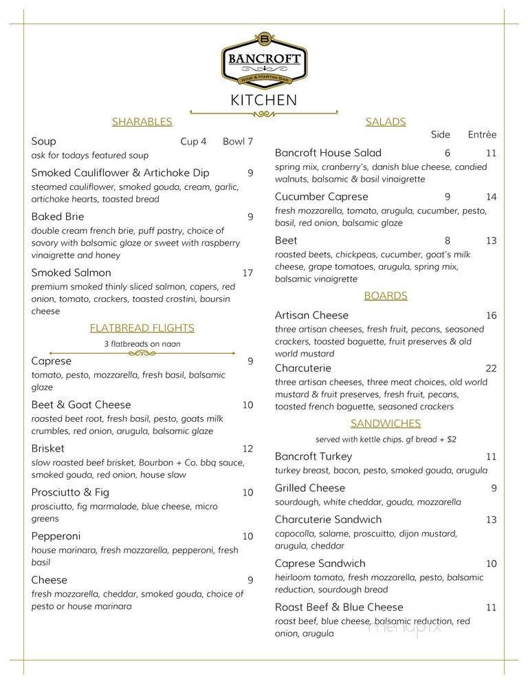 Bancroft Tavern - Bancroft, MI menu_pic