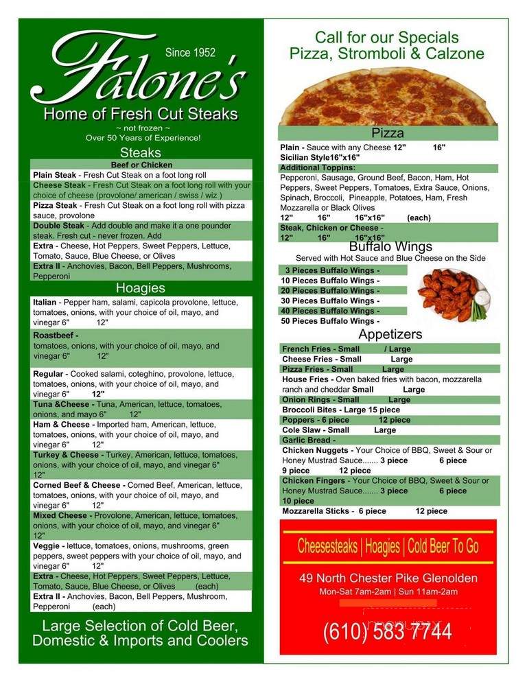 Falones Pizzeria & Beer - Glenolden, PA