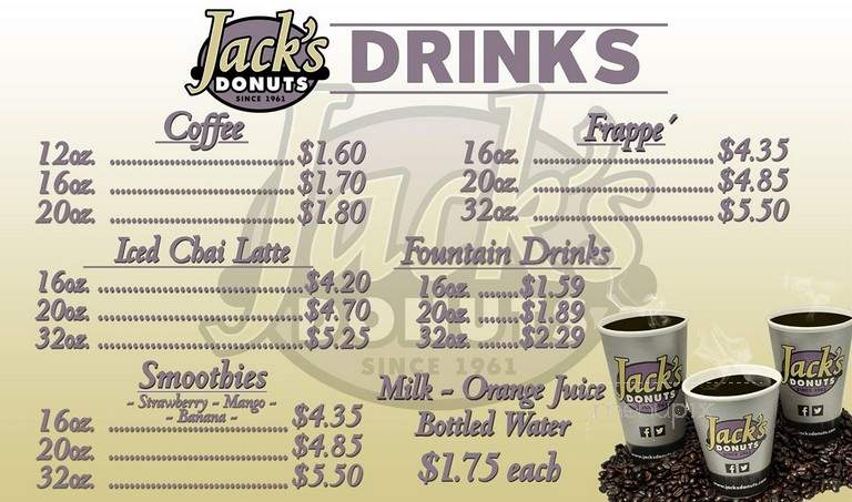 Jack's Donuts - Wilmington, CA menu_pic