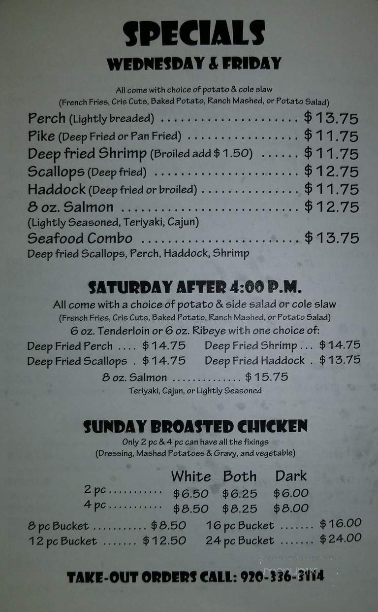 Just Stop In - De Pere, WI menu_pic