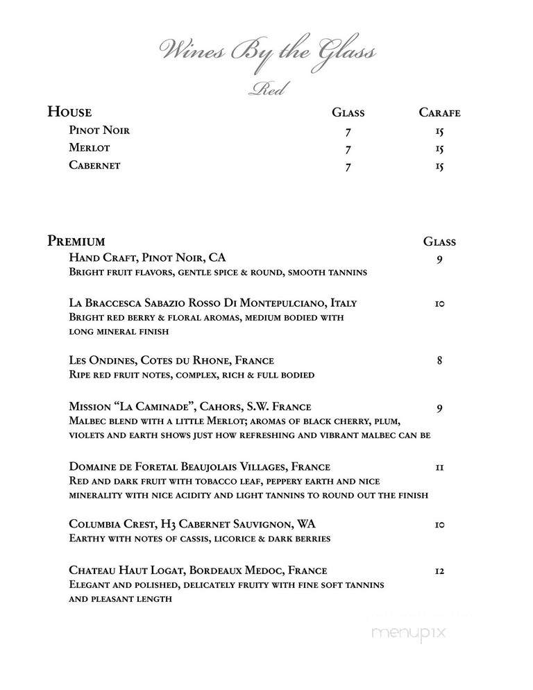 Blue Heron - York, PA menu_pic