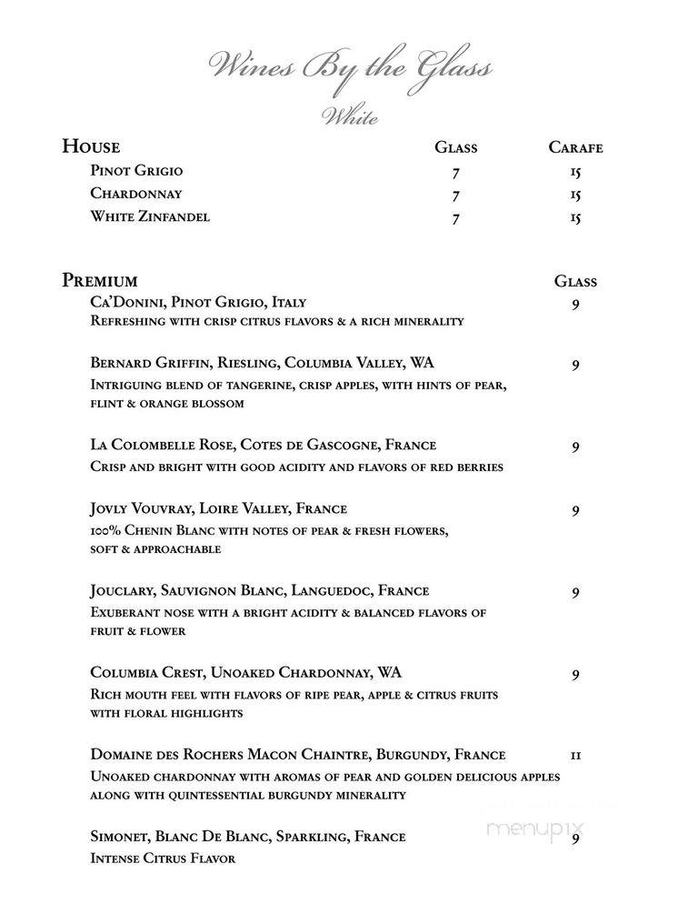 Blue Heron - York, PA menu_pic