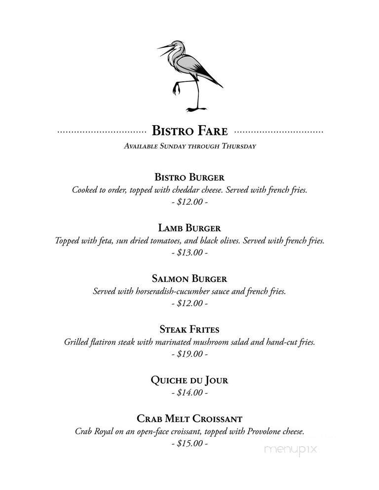 Blue Heron - York, PA menu_pic