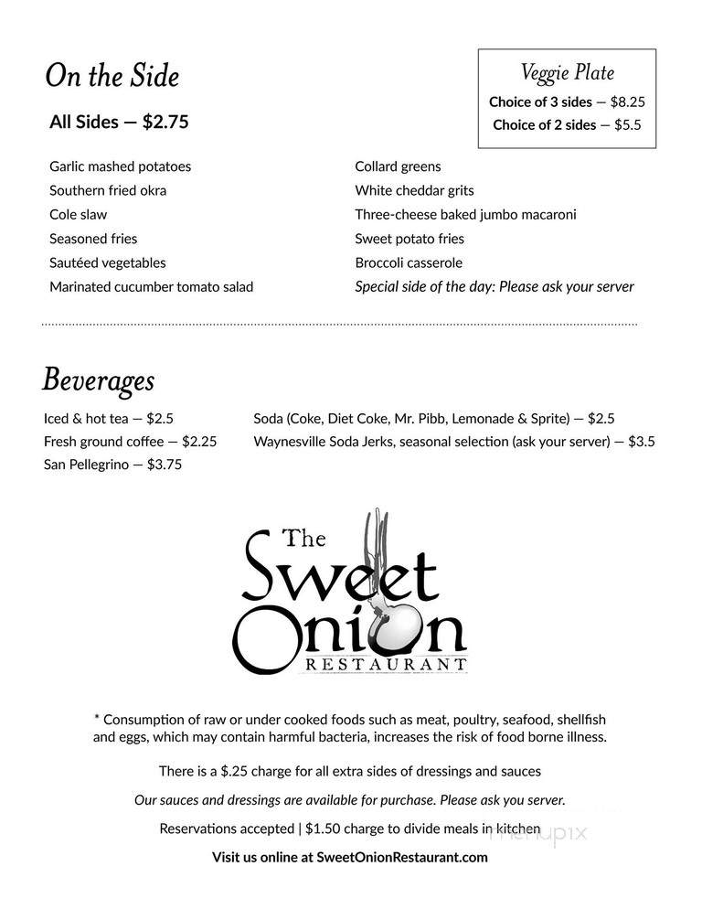 Sweet Onion - Waynesville, NC