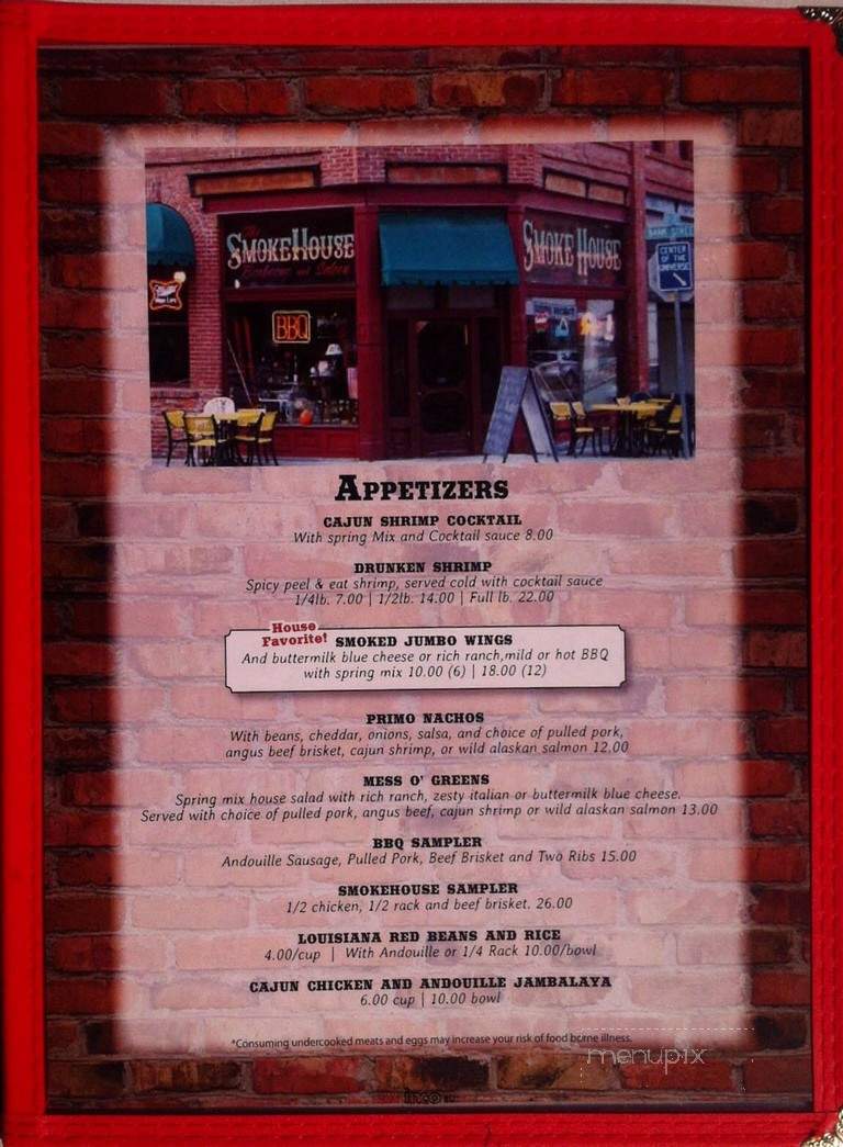 Smokehouse BBQ and Saloon - Wallace, ID menu_pic