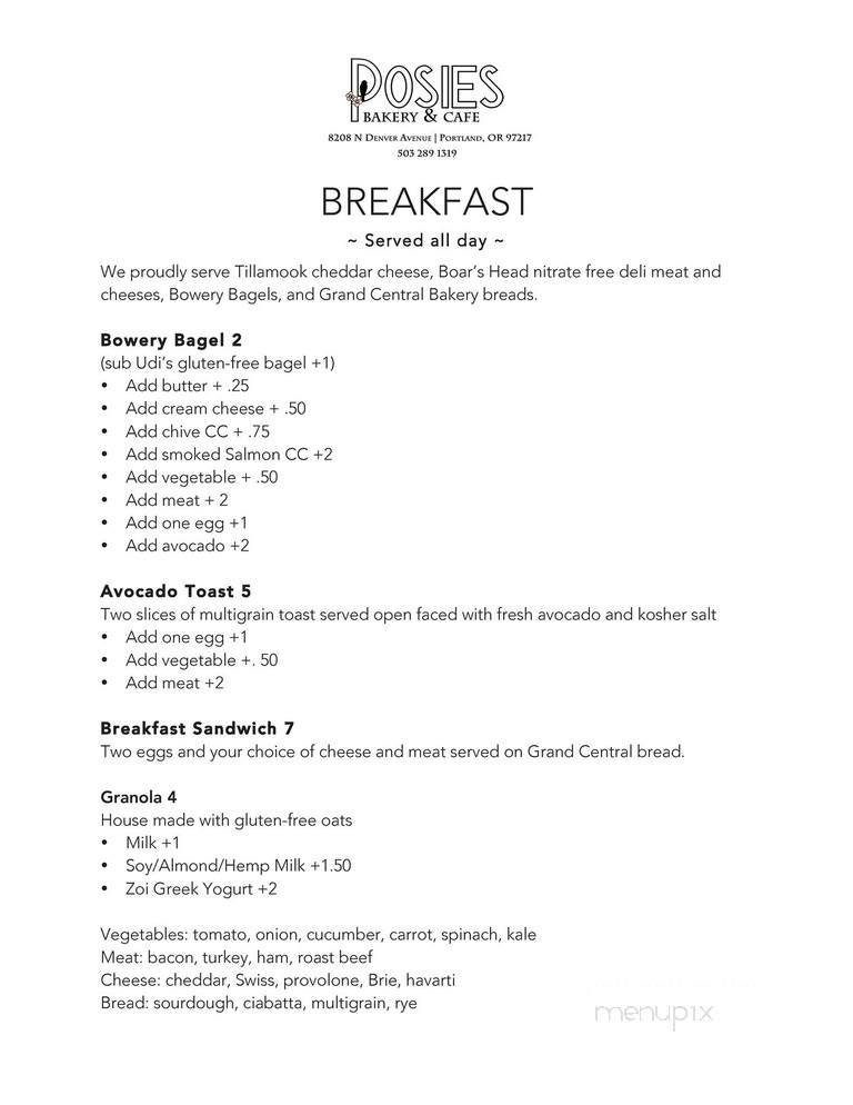 Posies - Portland, OR menu_pic