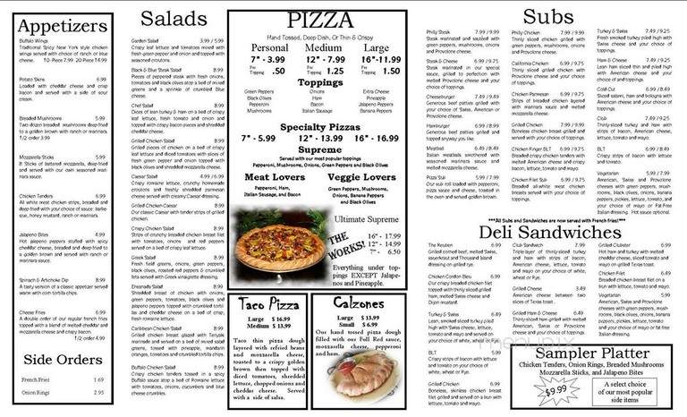 Pizza Oven - Hedgesville, WV menu_pic