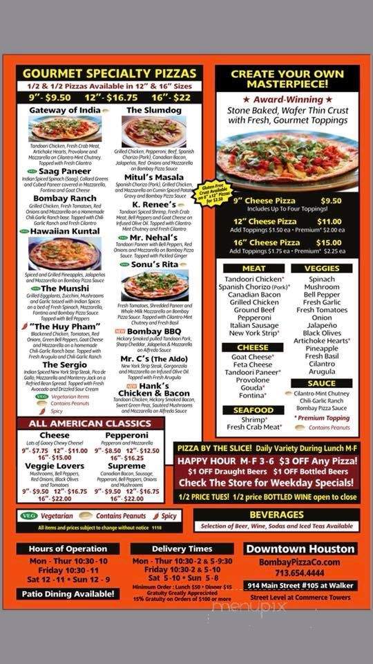 Bombay Pizza Co. - Houston, TX