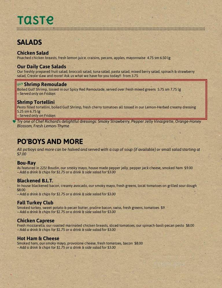 Taste of Africa - Baton Rouge, LA menu_pic