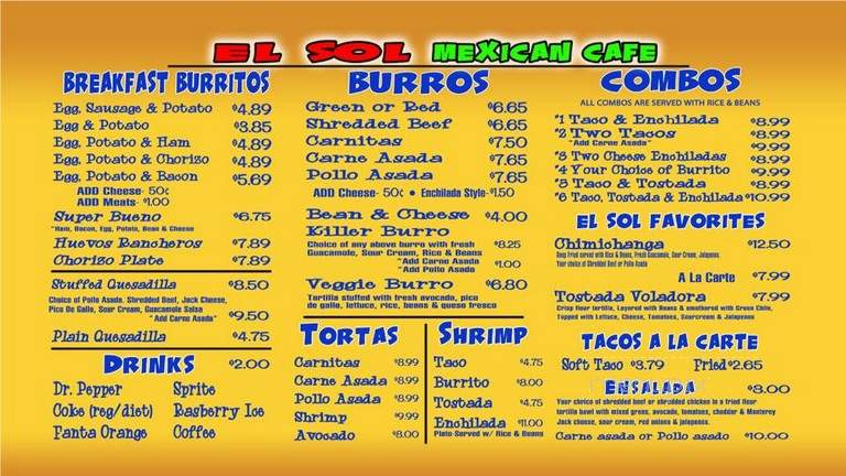 El Sol Mexican Cafe & Bakery - Chandler, AZ