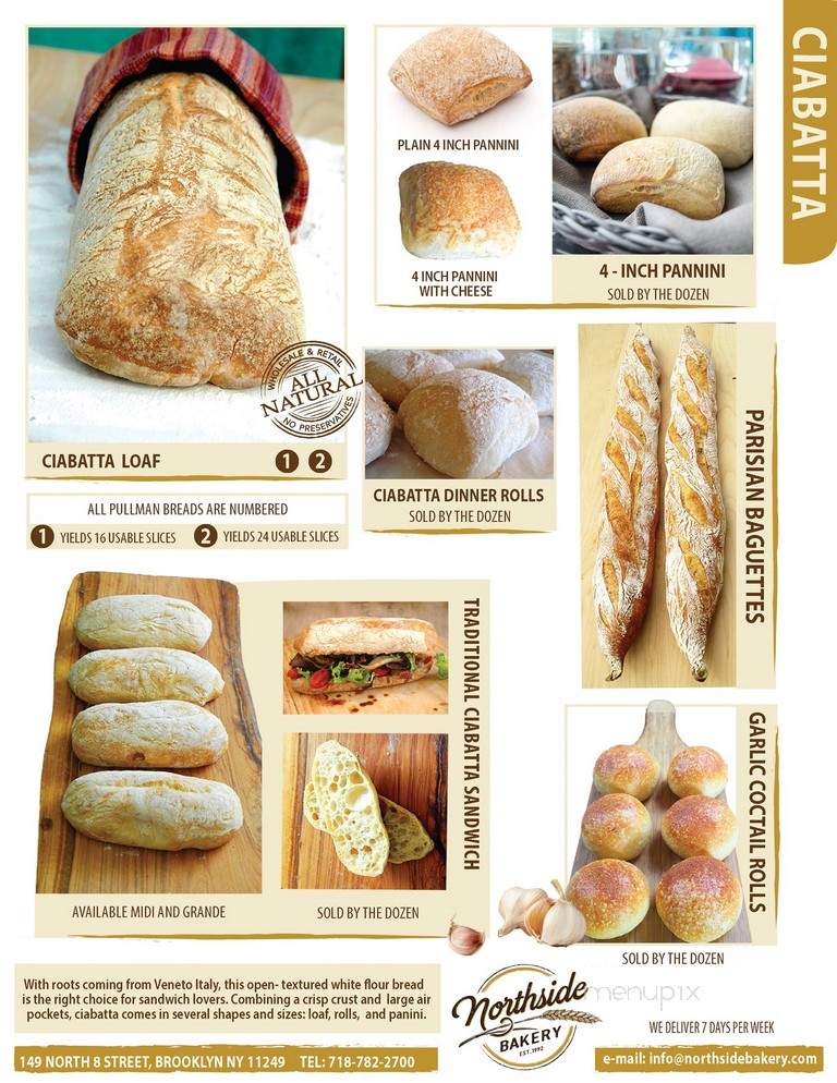 Northside Bakery - Houston, TX menu_pic