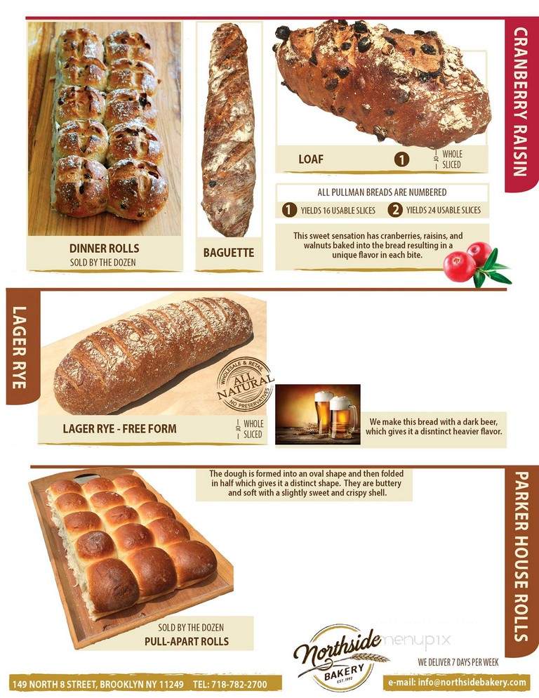 Northside Bakery - Houston, TX menu_pic