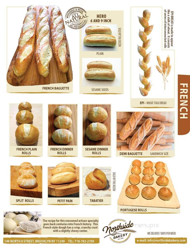 Northside Bakery - Houston, TX menu_pic
