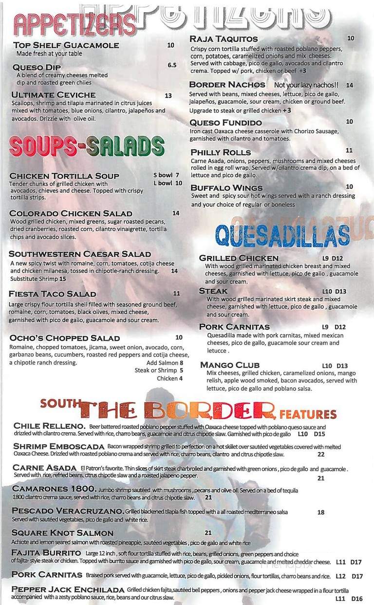 Mexican - West Hartford, CT menu_pic
