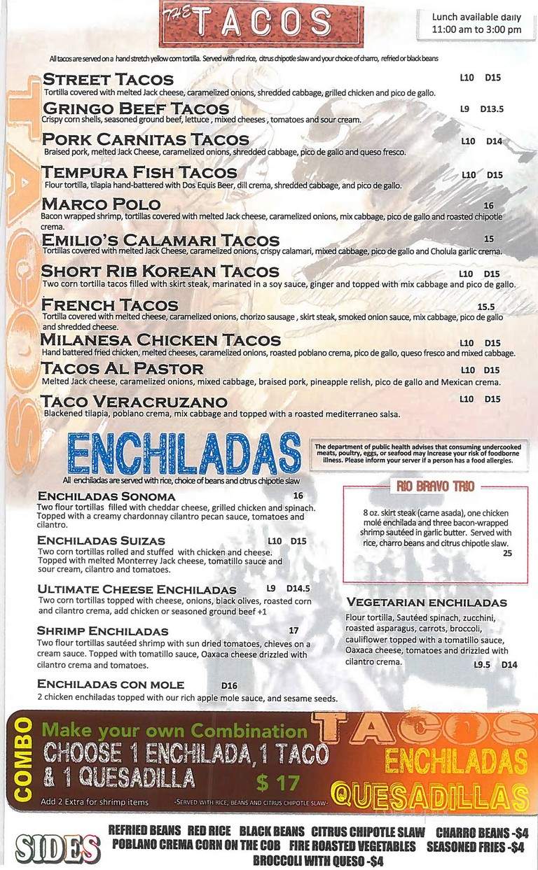 Mexican - West Hartford, CT menu_pic