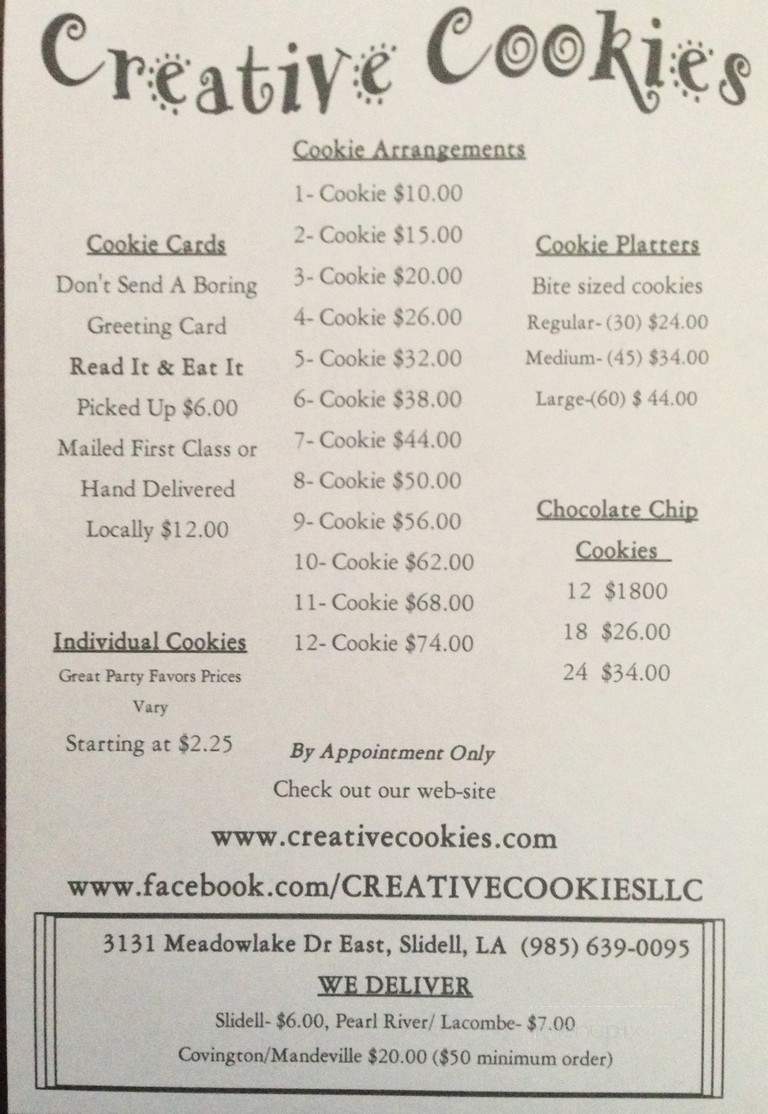 Creative Cookies - Slidell, LA