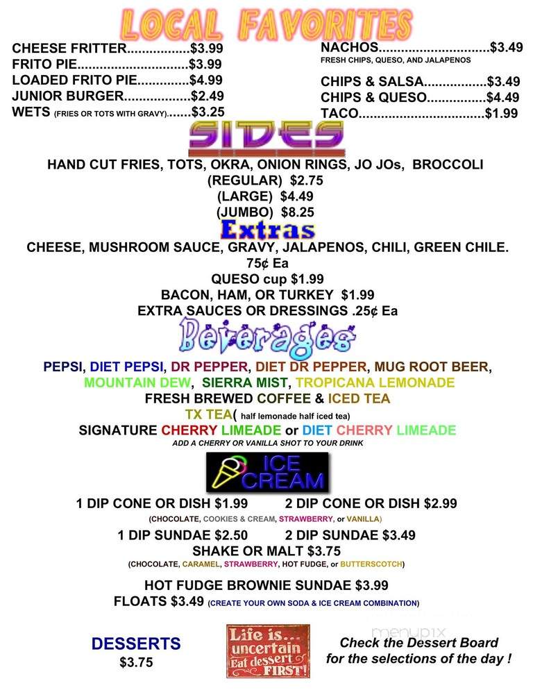 Furbbies - Amarillo, TX menu_pic