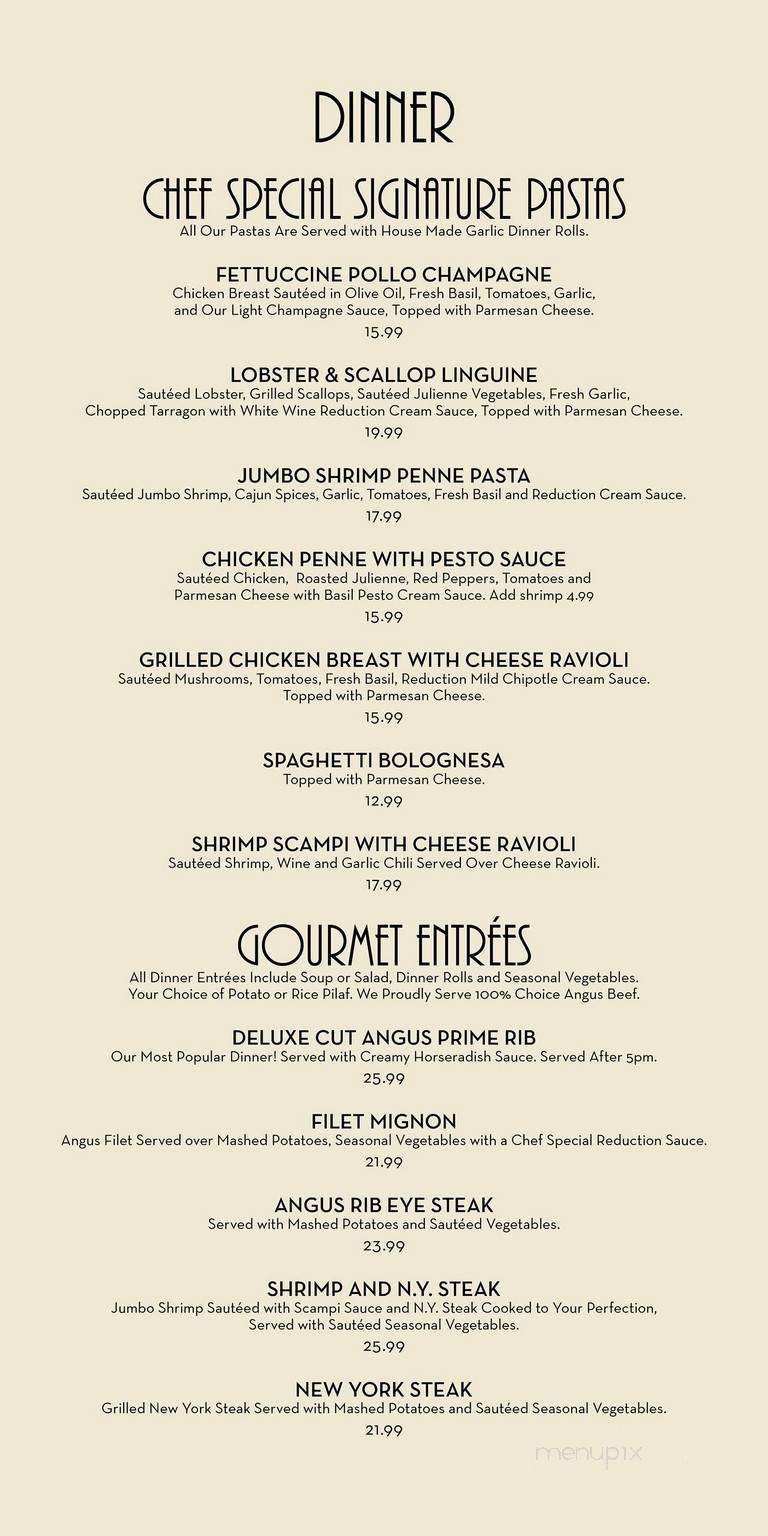 Horseless Carriage - Sepulveda, CA menu_pic