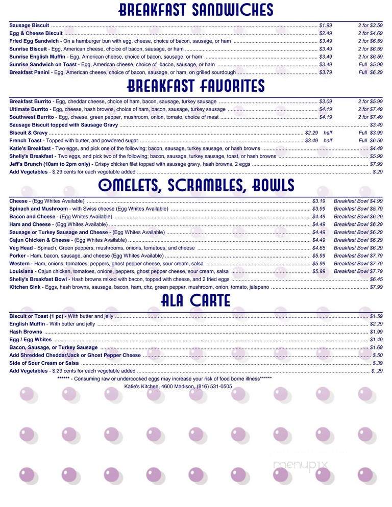 Katie's Kitchen - Avalon, CA menu_pic