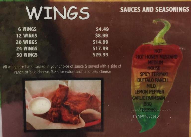 Mulligans - Valdosta, GA menu_pic