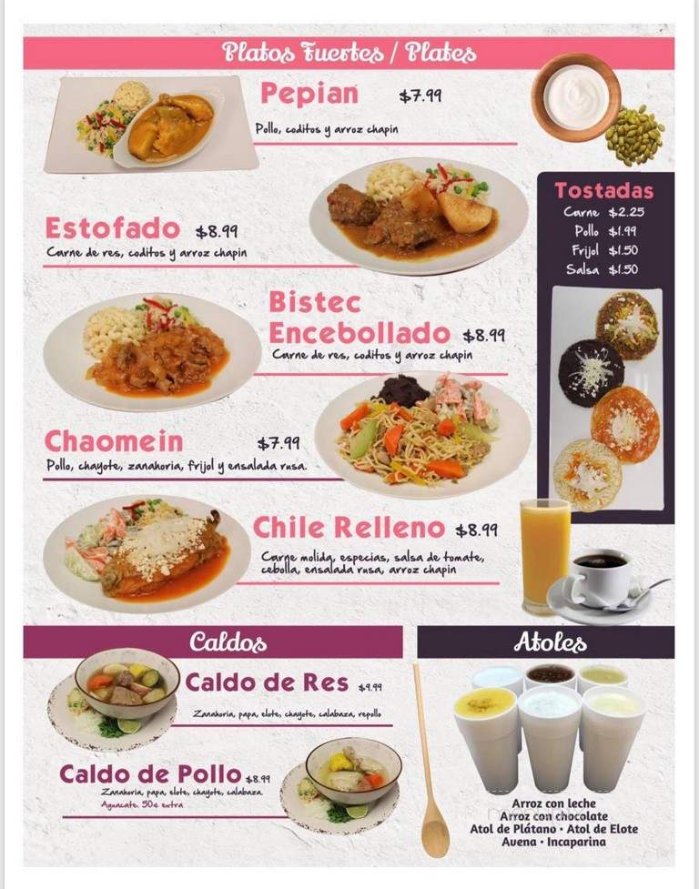 El Quetzal Bakery - Los Angeles, CA menu_pic
