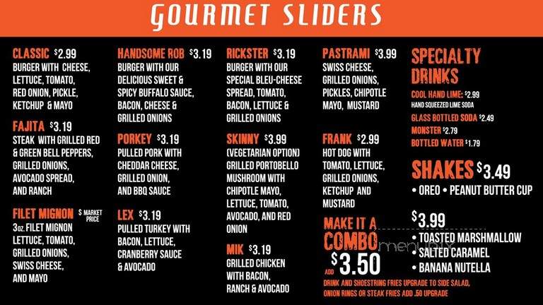 Marley's Gourmet Sliders - Lindon, UT menu_pic