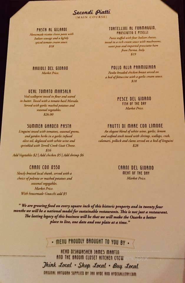 Gilardi's Ristorante - Springfield, MO menu_pic