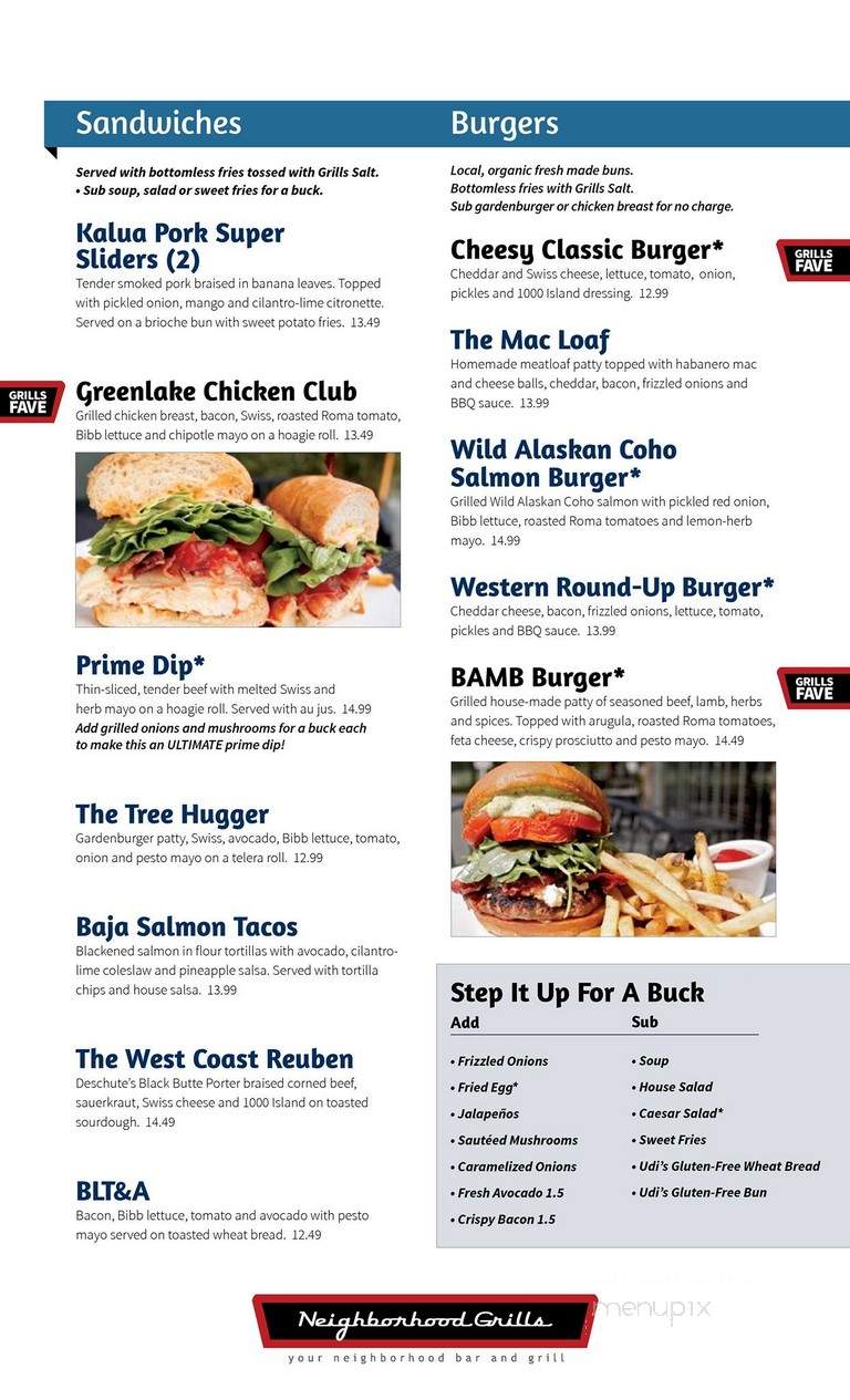 Lake Forest Bar & Grill - Lake Forest Park, WA menu_pic