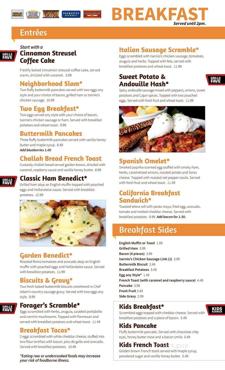 Lake Forest Bar & Grill - Lake Forest Park, WA menu_pic