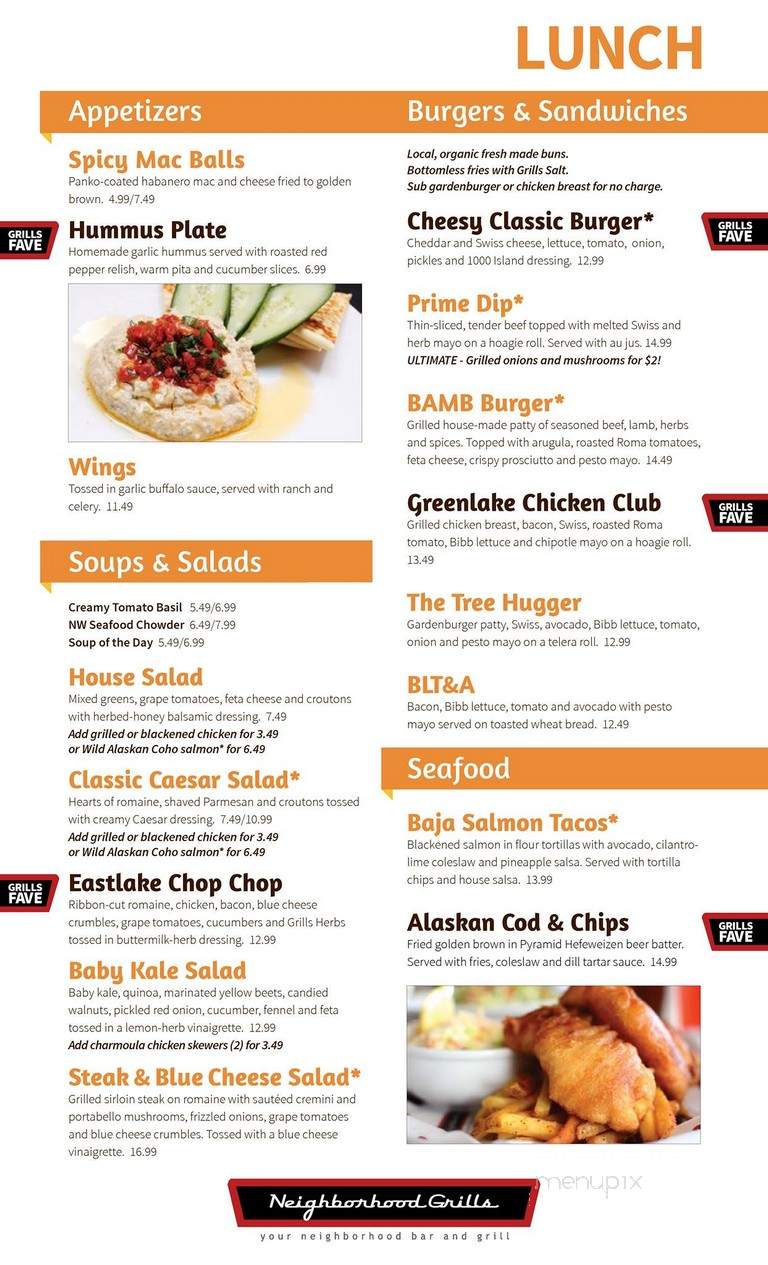 Lake Forest Bar & Grill - Lake Forest Park, WA menu_pic