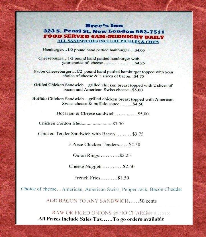 Bree's Inn - New London, WI