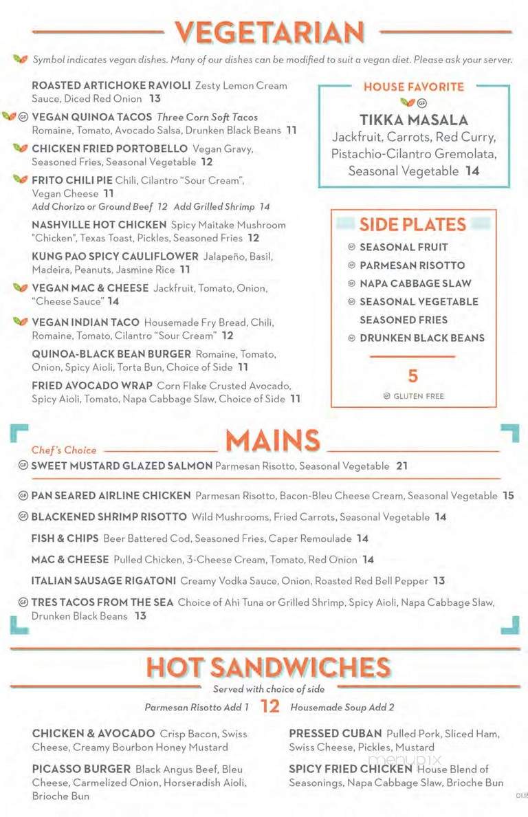 Picasso Cafe - Oklahoma City, OK menu_pic