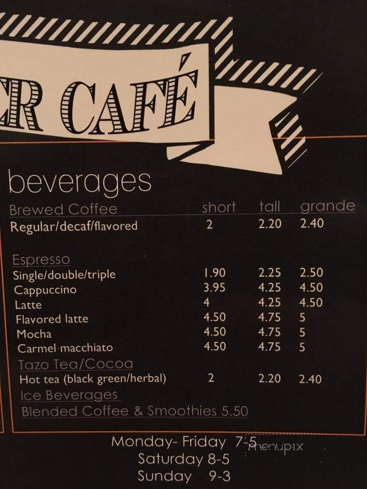 Chandler Cafe - Sylvania, OH menu_pic