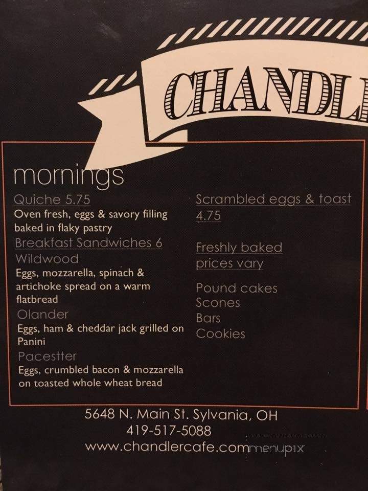 Chandler Cafe - Sylvania, OH menu_pic