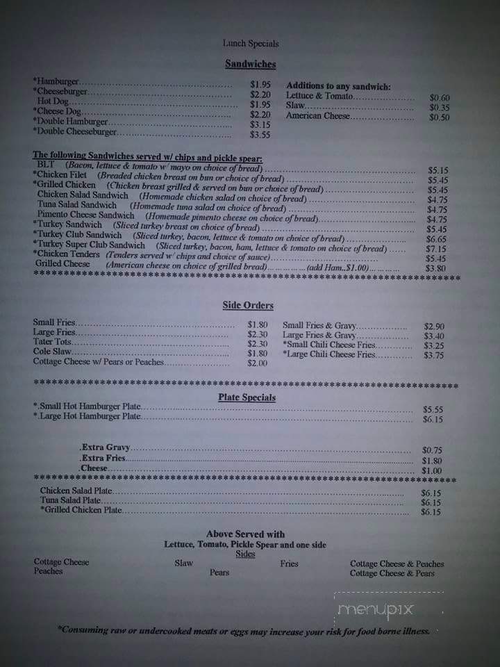 Ghent Sandwich Shop - New Bern, NC menu_pic
