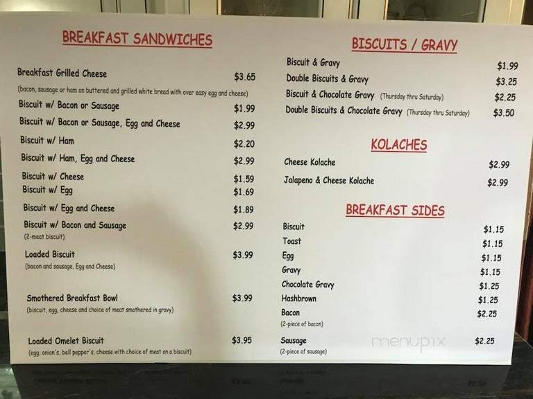 Batten's Pastry Shop - Paragould, AR menu_pic