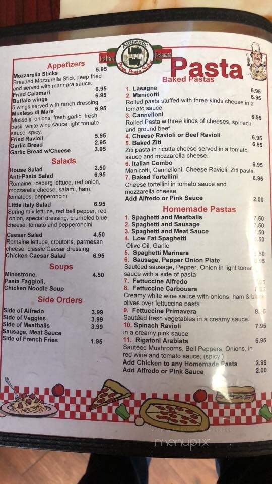 Little Italy - Glenwood, AR menu_pic