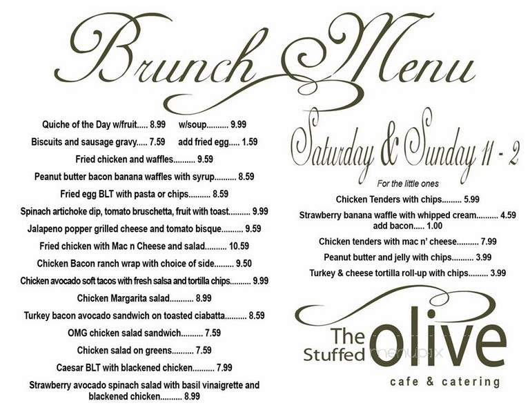 The Stuffed Olive - Oklahoma City, OK menu_pic