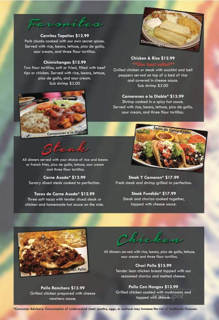 Compadres - Greenville - Greenville, PA menu_pic