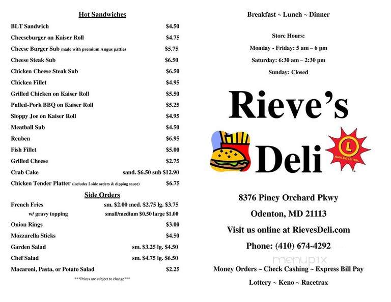 Rieve's Store - Odenton, MD