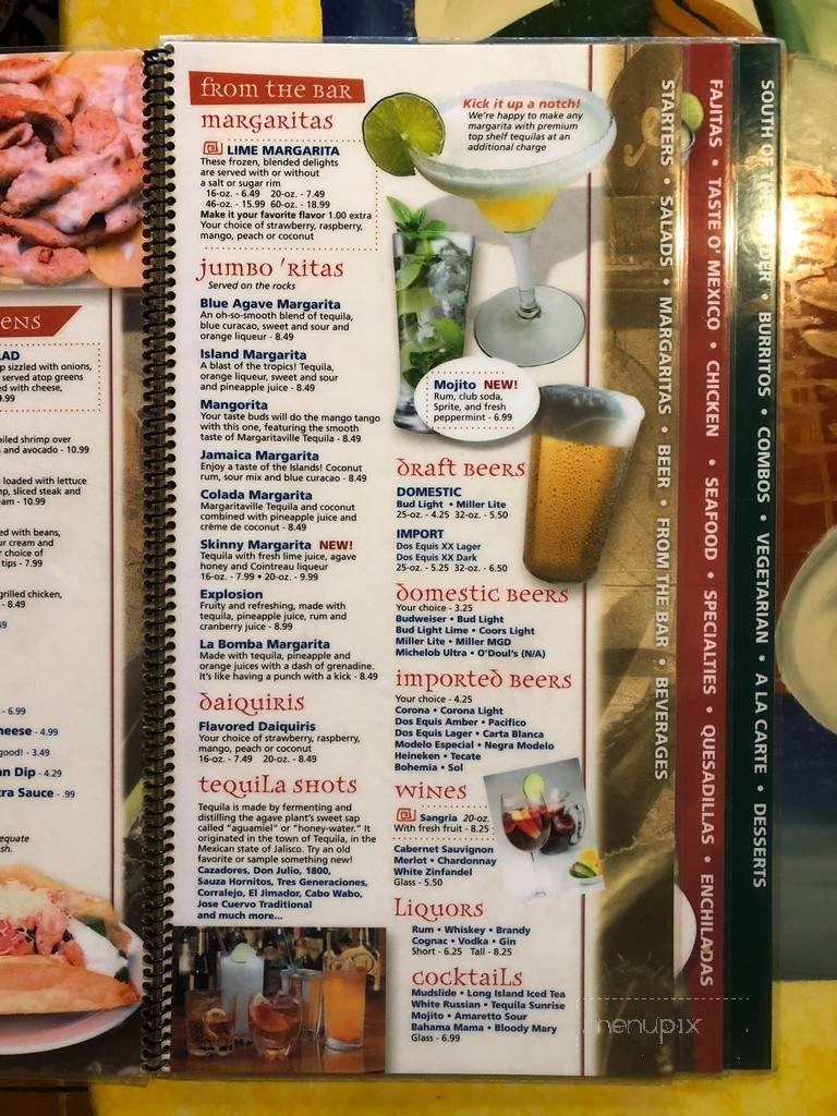 Nuevo Vallarta - Grand Blanc, MI menu_pic