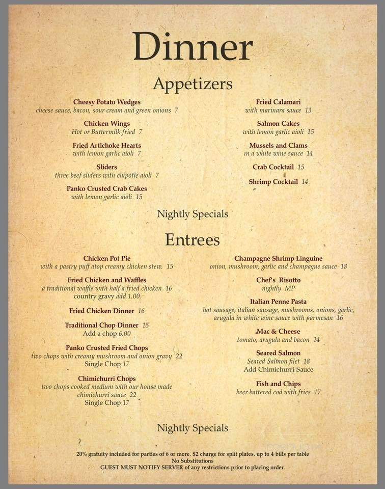 Tina's Place - El Sobrante, CA menu_pic
