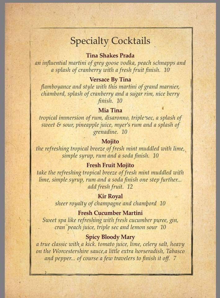 Tina's Place - El Sobrante, CA menu_pic