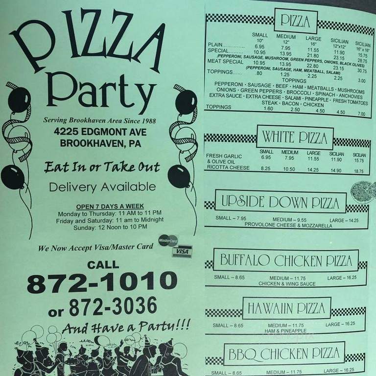 Pizza Party - Brookhaven, PA