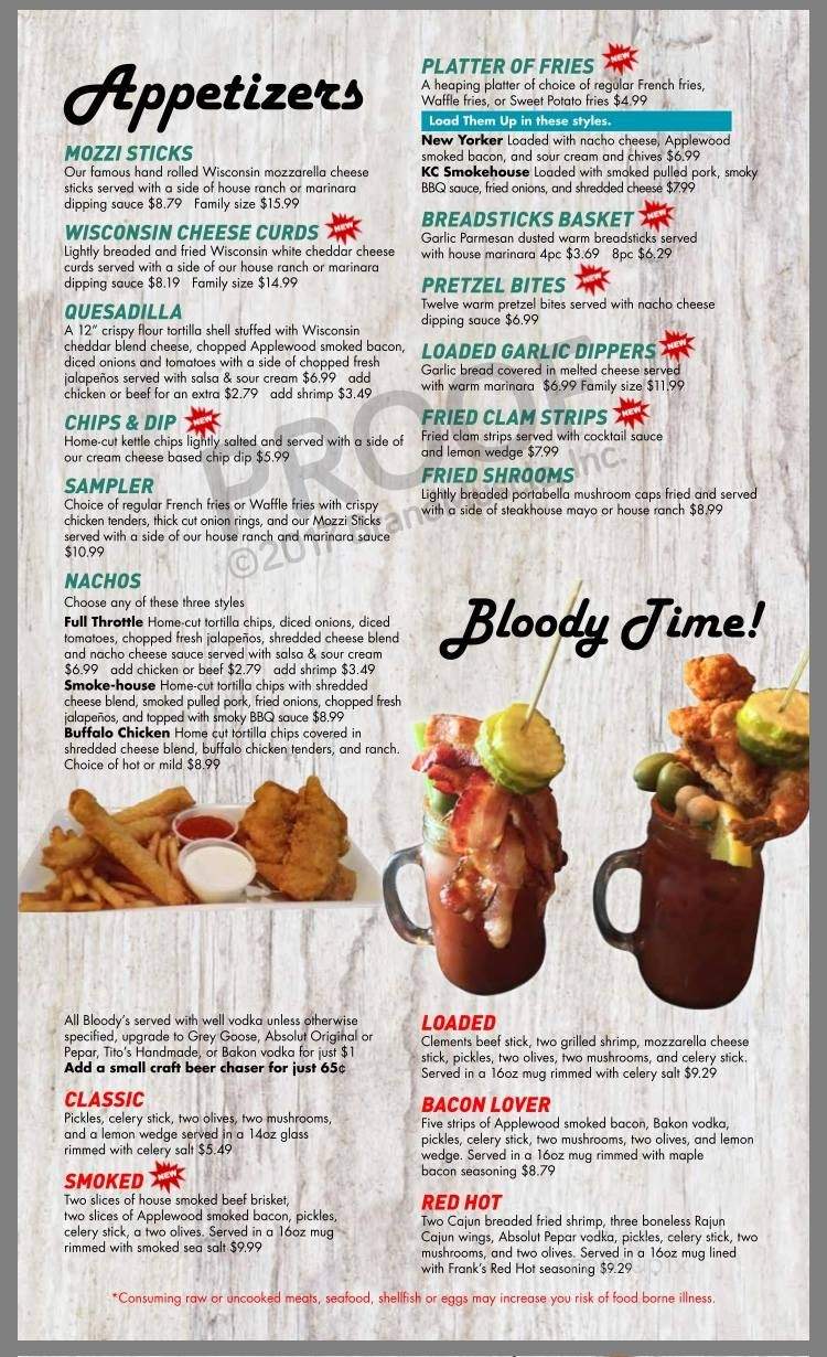 Maplewood Steakhouse - Ironwood, MI menu_pic